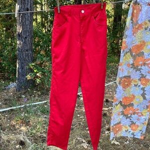 Gitano Cherry Red Denim high rise jeans size 9/10